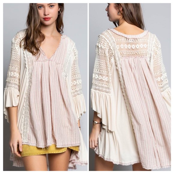 POL Tops - POL Casablanca Eye Catcher Linen Tunic Top